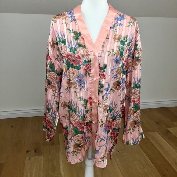 Vintage 90’s Victoria’s Secret Floral Blouse - Picture 1 of 10
